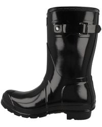 HUNTER - Original Short Gloss Boot Damen Gummistiefel - Lyst