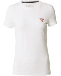 Guess - T-Shirt (1-tlg) Plain/ohne Details - Lyst