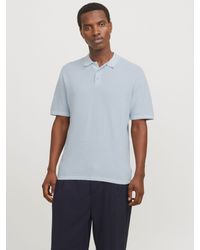 Jack & Jones - Kurzarmpullover JJEGEORGE KNIT SS SN mit Polo Kragen - Lyst