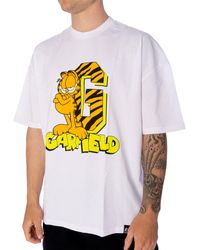 Re:Covered - T-Shirt Garfield College Text, G L - Lyst