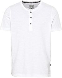 Camel Active - Henleyshirt Henley Slub Yarn - Lyst