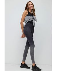 No Matter What - Leggings Hochtaillierte Nahtlose Sportleggings in Anthrazit Flex Stoff - Lyst