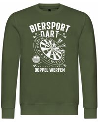 deinshirt - Rundhalspullover Pullover Biersport Dart Mit Print Motiv, Grafik - Lyst