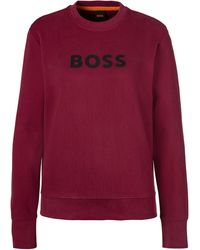 BOSS - Sweatshirt C_Elaboss_6 Premium mode mit Rundhalsausschnitt - Lyst