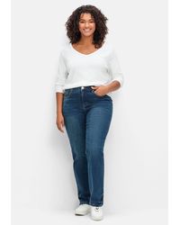 Sheego - Gerade Jeans Große Größen mit Bodyforming-Effekt - Lyst