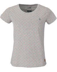 modAS - Kurzarmshirt T-Shirt mit Allover-Print Seestern und Rundhals-Ausschnitt - Lyst