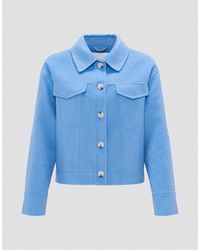 Opus - Wolljacke Hatilli blue salt - Lyst