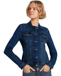 Dames Kleding voor voor Jacks voor Gilets en bodywarmers Skinny Fit Jeans in het Blauw Tom Tailor Denim Nu 20% Korting 