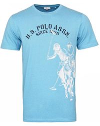 U.S. POLO ASSN. - T-Shirt Kurzarmshirt Since 1890 mit Rundhals und (1-tlg) - Lyst