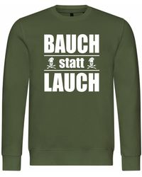 deinshirt - Rundhalspullover Pullover Bauch statt Lauch Mit Print Motiv, Grafik - Lyst