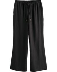 Next - Palazzohose Hose mit weitem Bein im Knitterlook (1-tlg) - Lyst