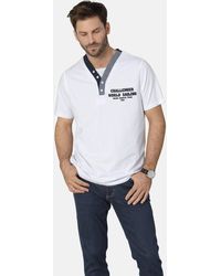 Babista - T-Shirt ROMOLINO mit eleganten Zierknöpfen - Lyst