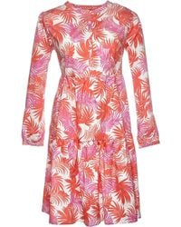 Rossana Diva - Midikleid Stufenkleid mit Allover-Print - Lyst