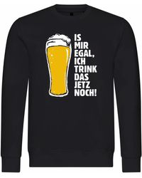 deinshirt - Rundhalspullover Pullover Is mir egal ich trink das jetzt noch Mit Print Motiv - Lyst