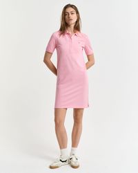 GANT - Polokleid SHIELD SS PIQUE POLO DRESS - Lyst