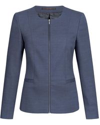 Greiff - Jeansblazer Modern WITH 37.5® Blazer Regular Mittelblau PINPOINT - Lyst