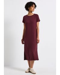 Street One - Midikleid mit Rundhalsausschnitt - Lyst