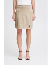 Ichi - Minirock IHKATE LEOPARD JACQUARD SK modischer Rock mit Muster - Lyst