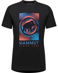 Mammut - Trovat T-Shirt Men 0001 black - Lyst
