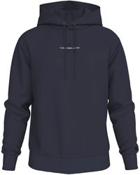 Calvin Klein - Kapuzensweatshirt MONOLOGO HOODIE mit Logoschriftzug - Lyst