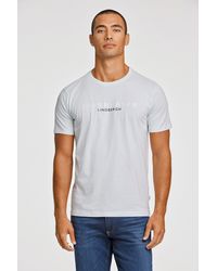 Lindbergh - T-Shirt mit Logo und Rundhalsausschnitt - Lyst