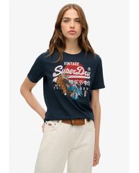 Superdry - Kurzarmshirt VL TOKYO RELAXED TEE - Lyst