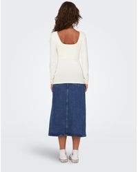 ONLY - Langarmshirt Ea (1-tlg) Plain/ohne Details - Lyst