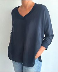 Zuckerwatte - Satinbluse silktouch - Lyst