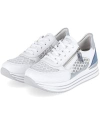 Remonte - Plateau Sneaker D1329-81 Damen Textil & Synthetik Schnürschuh - Lyst