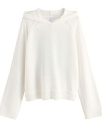 Next - Strickpullover Leichtes Relaxed Fit Hoodie aus Strick mit Print (1-tlg) - Lyst
