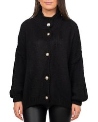 Reichstadt - Strickjacke Strickpullover 25RSW068 mit Knöpfen (1-tlg) by Amalfy - Lyst