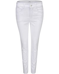 M·a·c - Stretch-Jeans ANGELA 7/8 SUMMER clean white 5209-90-0371-D010 - Lyst