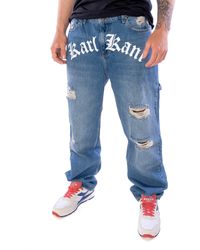Karlkani - Slim-fit- Old English Baggy Workwear Jeans Hose dirty blue (1-tlg) - Lyst