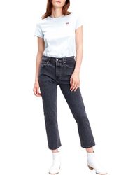 Levi's - Levi's® Straight-Jeans ® 501® CROP - Lyst