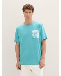Tom Tailor - Strukturiertes T-Shirt mit Bio-Baumwolle - Lyst