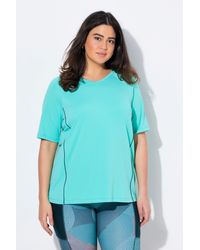 Ulla Popken - T-Shirt UV-Schutz 50+ V-Ausschnitt Halbarm - Lyst