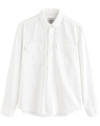 Next - Langarmhemd Langärmeliges Hemd aus Baumwoll-Modalgemisch (1-tlg) - Lyst