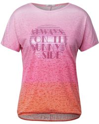 Cecil - Kurzarmshirt TOS Burn Out FP T-shirt - Lyst
