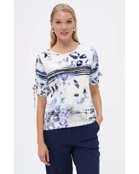 Passioni - T-Shirt mit abstraktem Animal-Print - Lyst