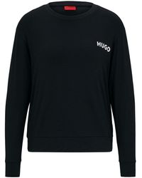HUGO - T- Unite LS-Shirt mit Logo auf der Brust - Lyst