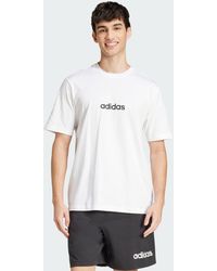 adidas - Poloshirt ESSENTIALS LINEAR SINGLE JERSEY T-SHIRT - Lyst