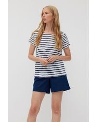THE FASHION PEOPLE - Linen T-Shirt printed stripes - Lyst