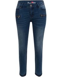 Buena Vista - Stretch-Jeans ITALY 7/8 roughed blue denim 2108 J5281 212 D.2968 - Lyst
