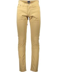 GANT - Pocket- Elee -Hose in Beige mit 5 Taschen und Reißverschluss - Lyst