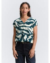 Tom Tailor - Blusentop Bluse mit Muster - Lyst