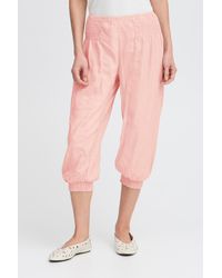 Pulz - Leinenhose PZJILL LINEN Stylische Leinen Caprihose - Lyst