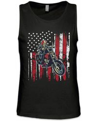 Urban Backwoods - Tanktop Skeleton Ärmelloses T-Shirt Biker Club MC Rocker Adler Eagle Motorradfahrer Criminal Gangster Outlaw - Lyst