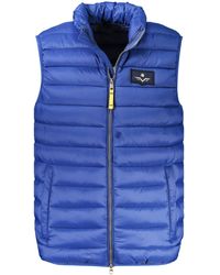 Armata Di Mare - Outdoorjacke Ärmellose -Weste Blau mit Taschen & Reißverschluss - Lyst
