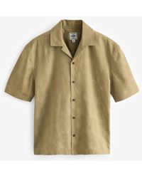 Next - Kurzarmhemd Kurzärmeliges Jacquard-Hemd mit kubanischem Kragen (1-tlg) - Lyst
