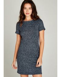 Apricot Kokerjurk Textured 2 Zip Pocket Shift Dress - Meerkleurig